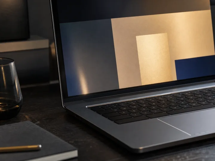 Web design studio workspace